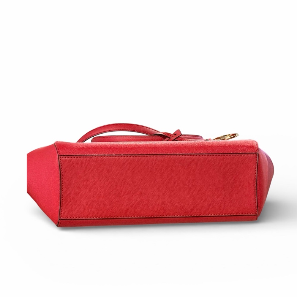 NOT 4 SALE! Michael Kors Jet Set Travel Red Leather Chain Shoulder Bag Large - Picture 5 of 15